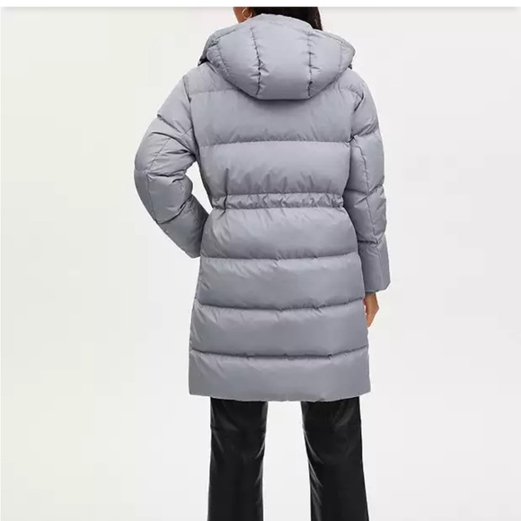 [NWT]  Coach Gray mid down puffer jacket Sz.M - Picture 4 of 5